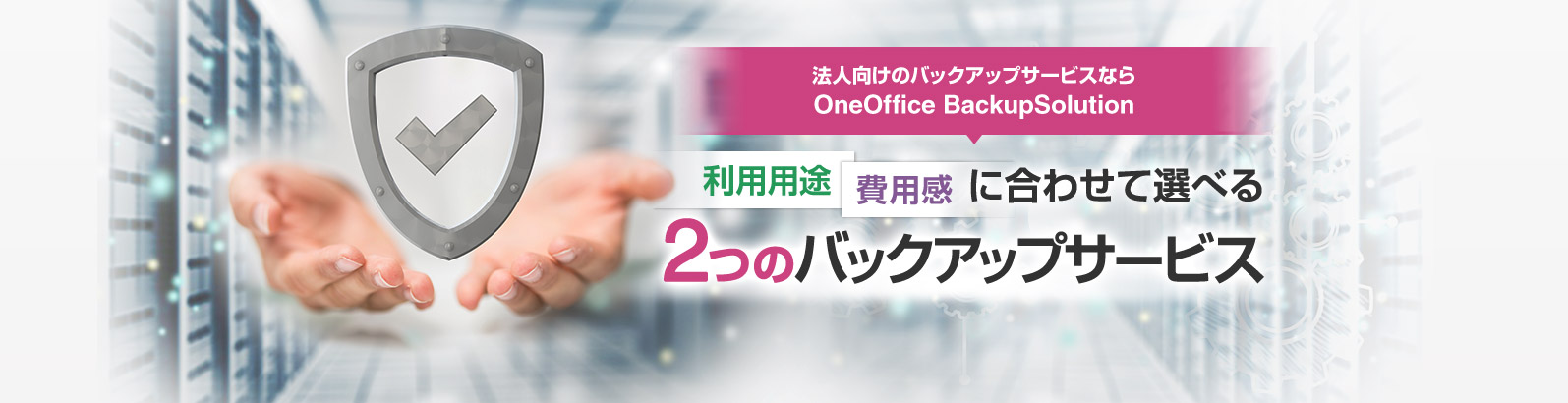 利用用途費用感に合わせて選べる2つのバックアップサービス